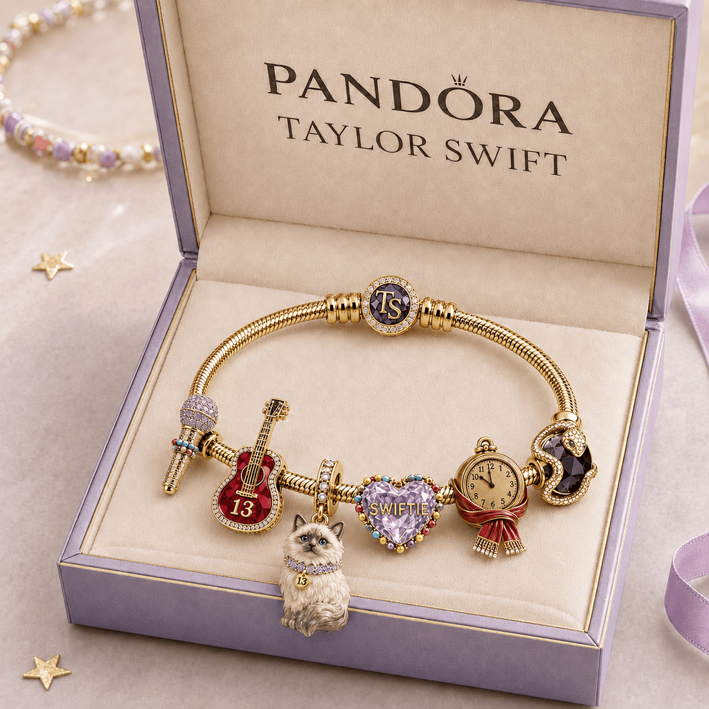TLSW Gold Charm Bracelet Set TMH