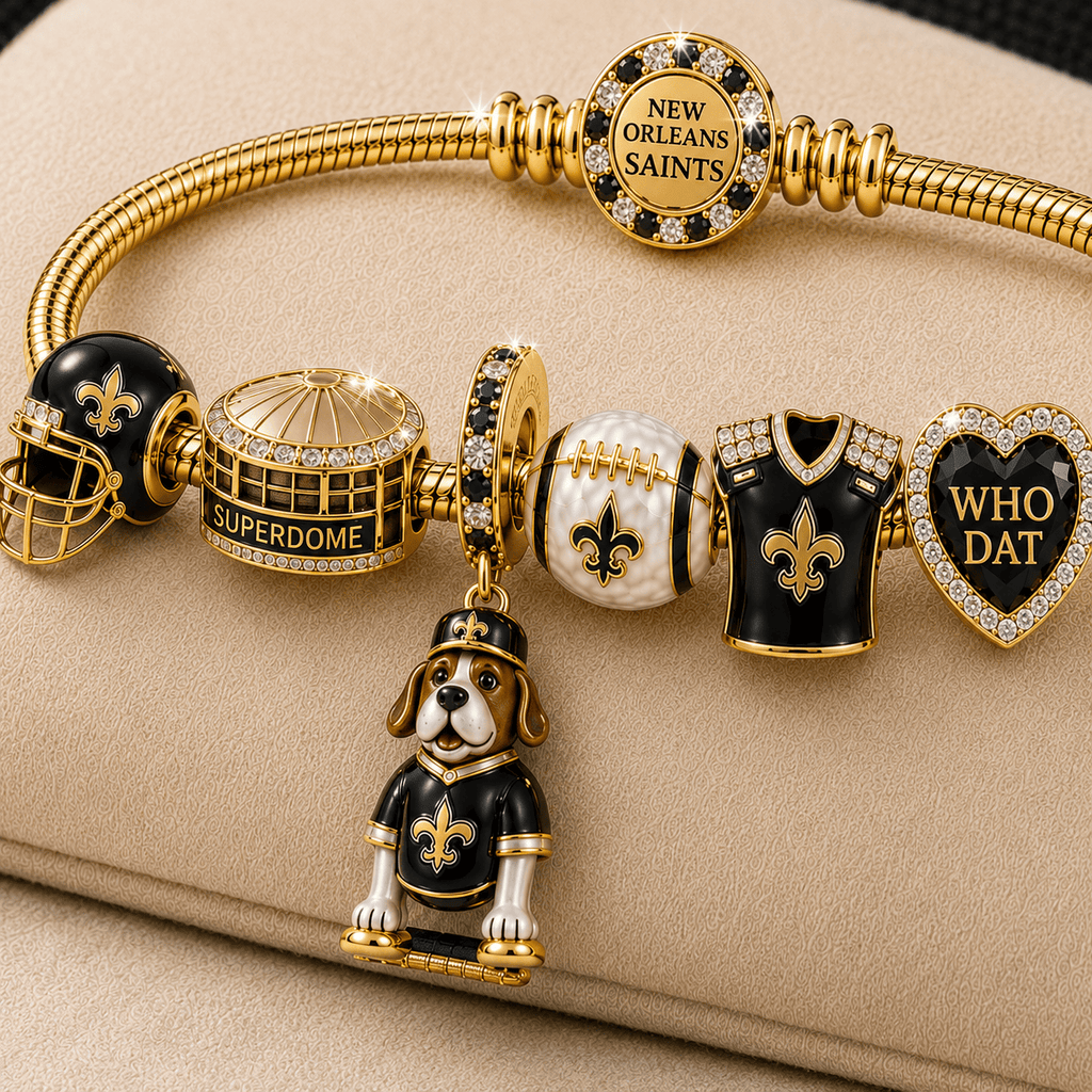 LARS Gold Charm Bracelet Set TMH