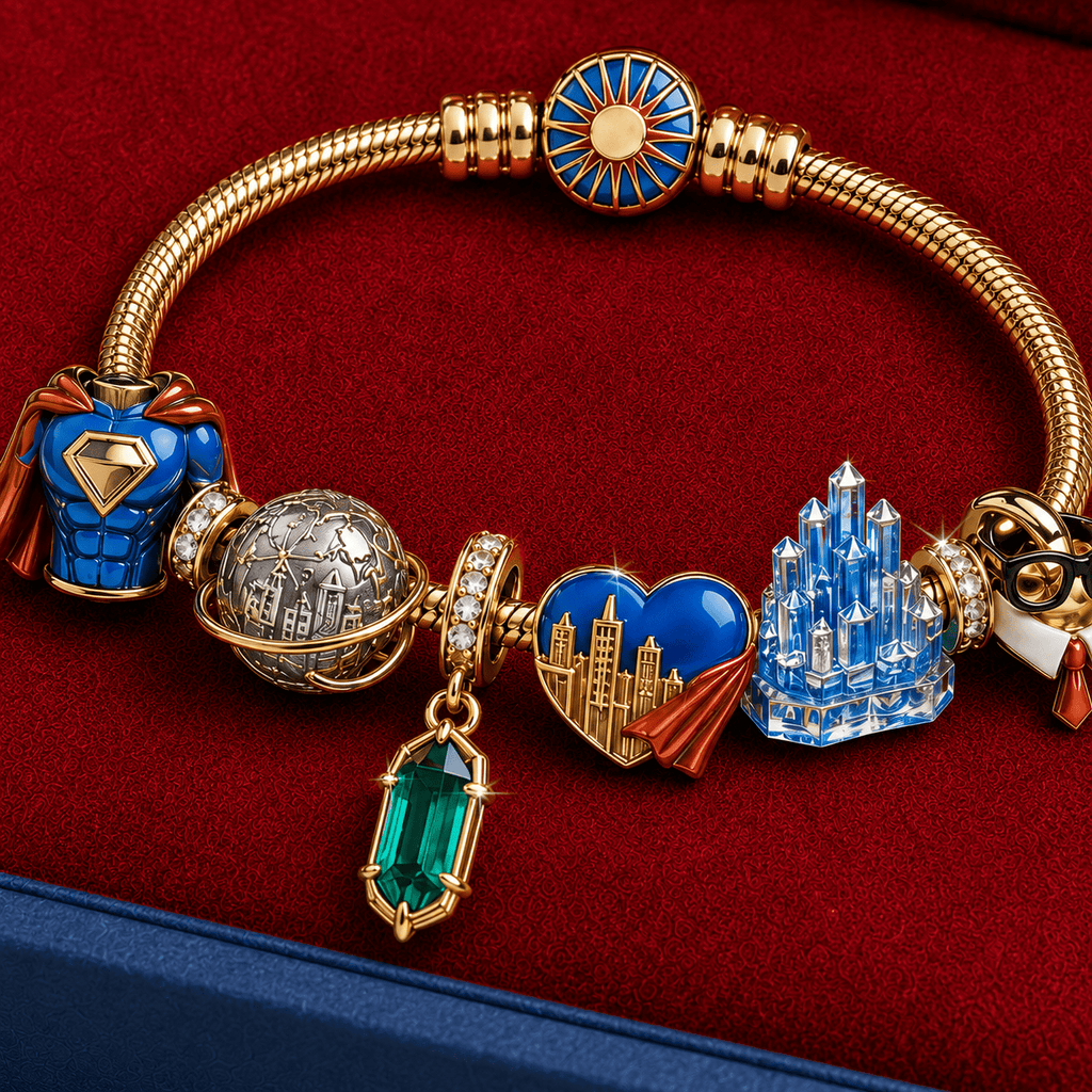 SUP Gold Charm Bracelet Set TMH