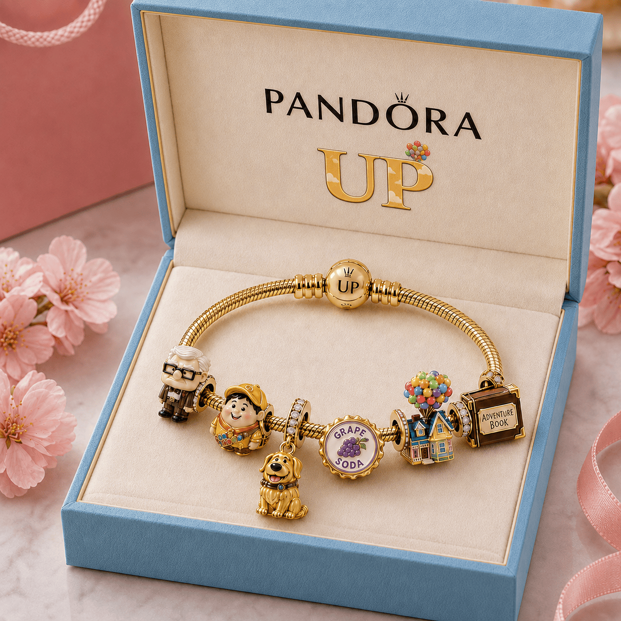 UPP Gold Charm Bracelet Set TMH