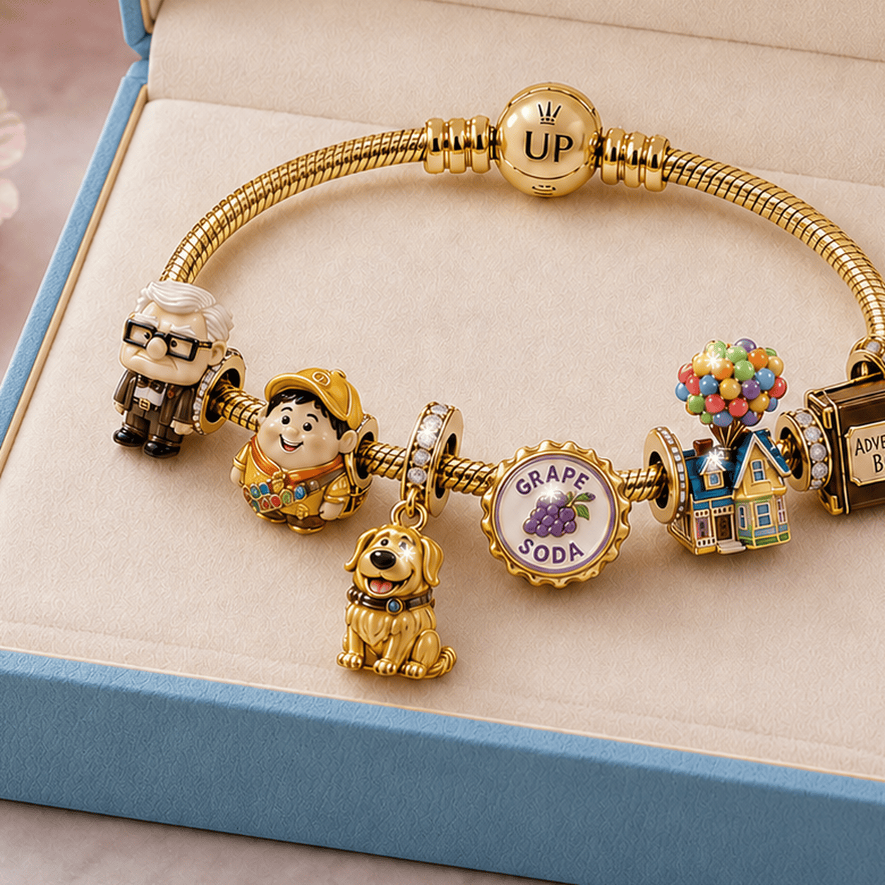 UPP Gold Charm Bracelet Set TMH
