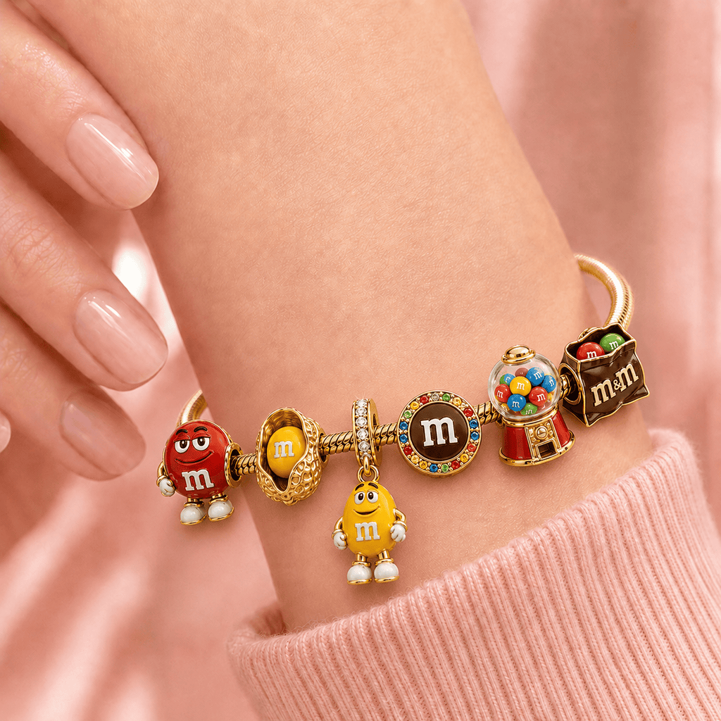 MM Gold Charm Bracelet Set TMH