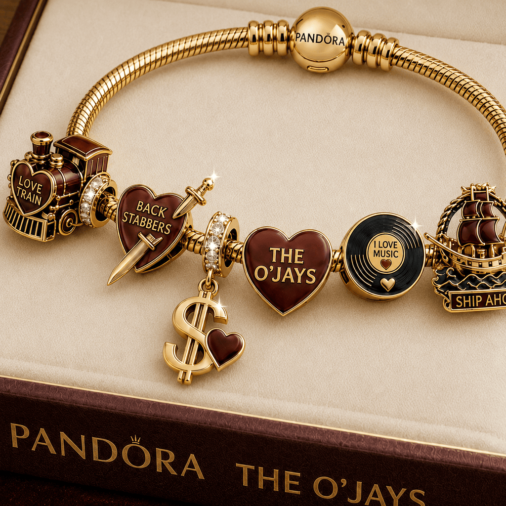 TOJ Gold Charm Bracelet Set TMH