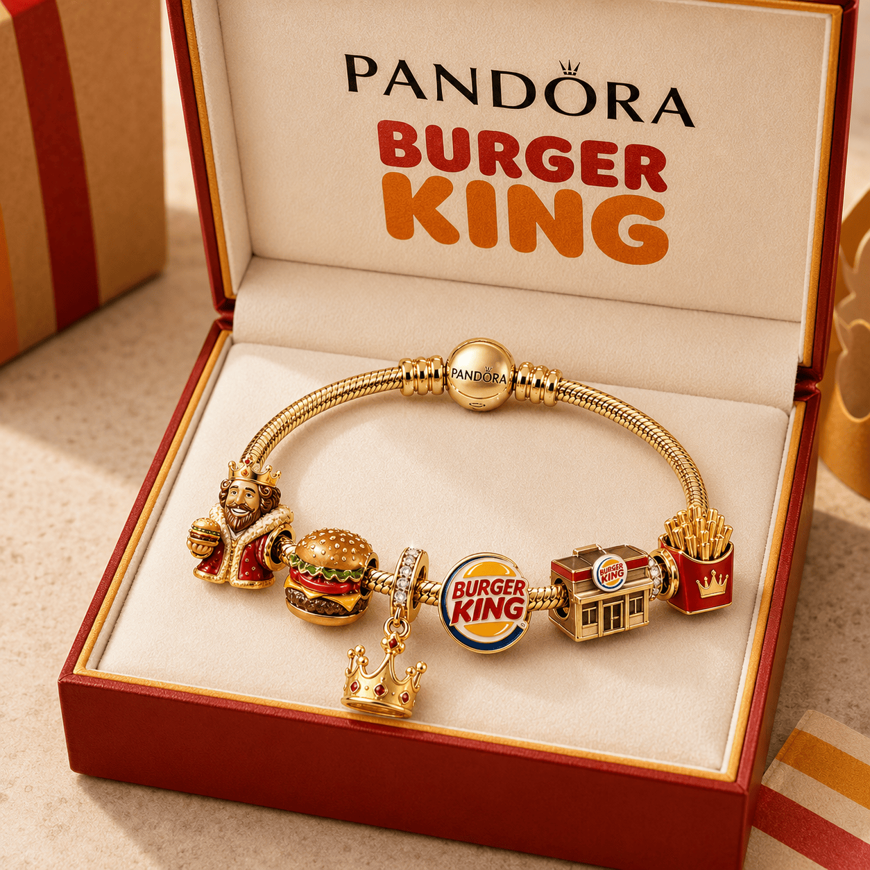 BGK Gold Charm Bracelet Set TMH