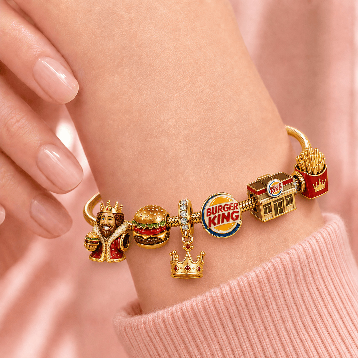 BGK Gold Charm Bracelet Set TMH