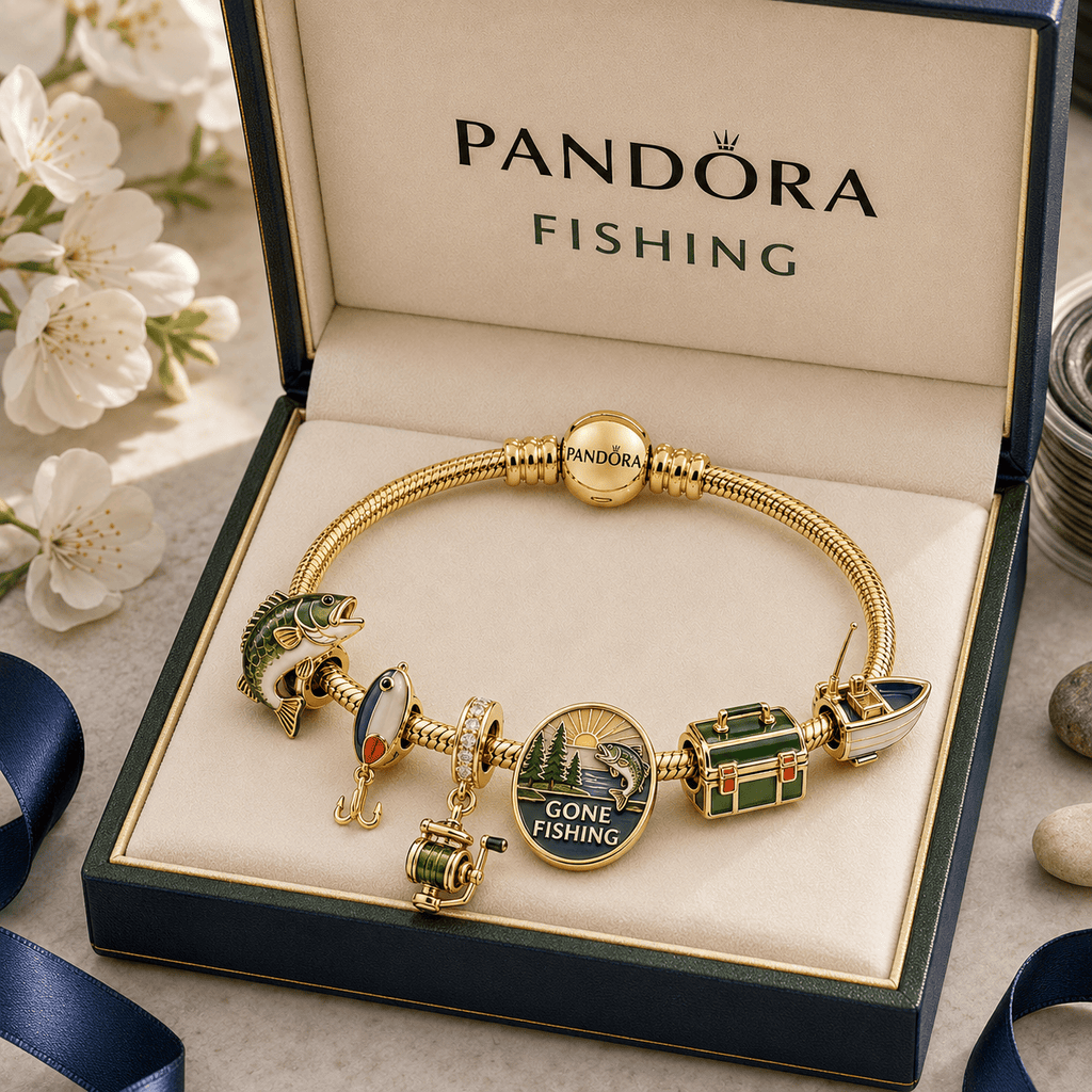 FISH Gold Charm Bracelet Set TMH