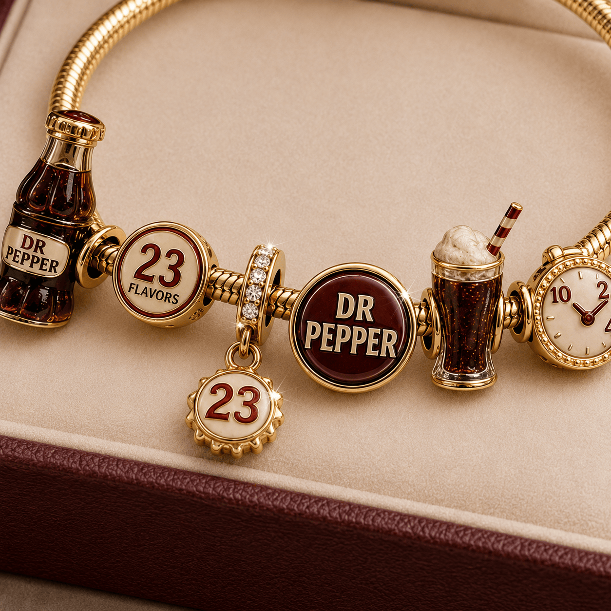 DPR Gold Charm Bracelet Set TMH