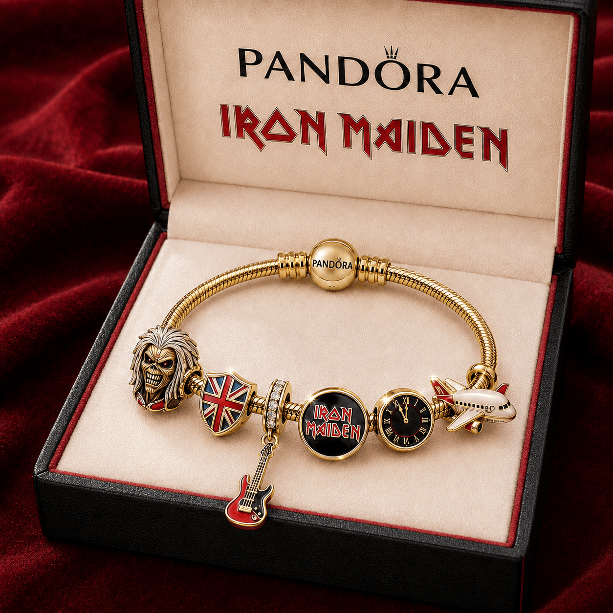 IMD Gold Charm Bracelet Set TMH