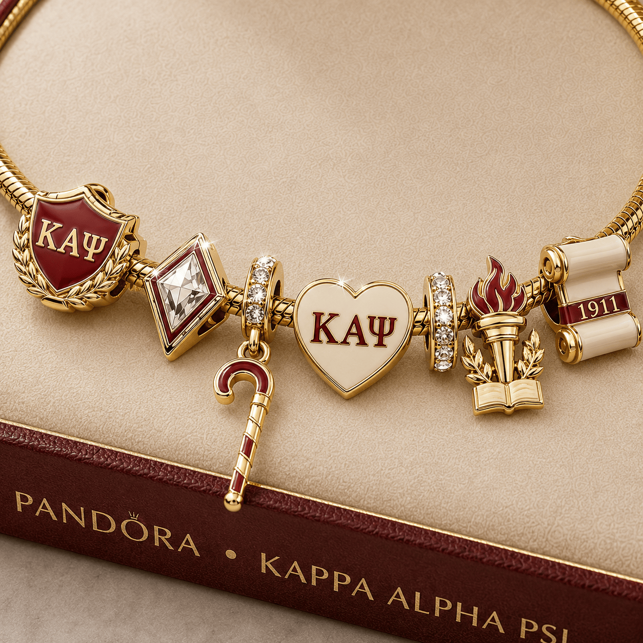 KPAP Gold Charm Bracelet Set TMH