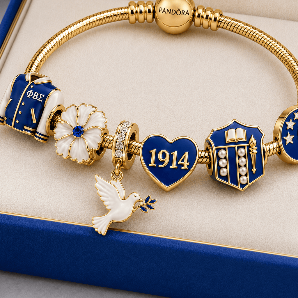 PBSM Gold Charm Bracelet Set TMH