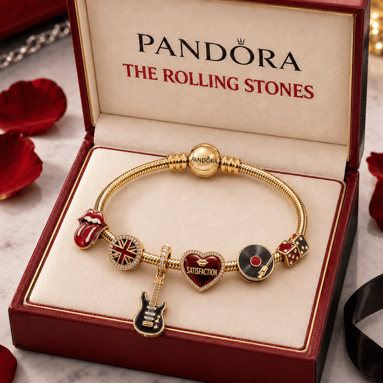RLST Gold Charm Bracelet Set TMH
