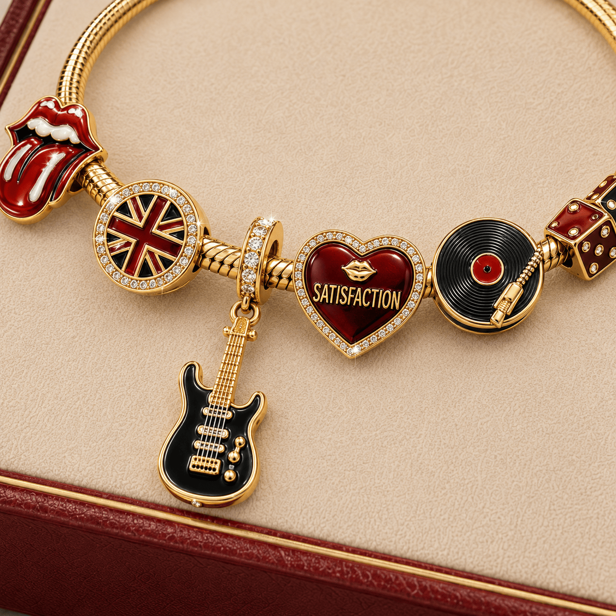 RLST Gold Charm Bracelet Set TMH