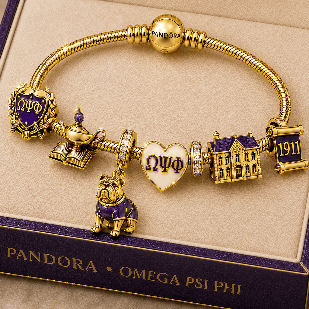 OMPP Gold Charm Bracelet Set TMH