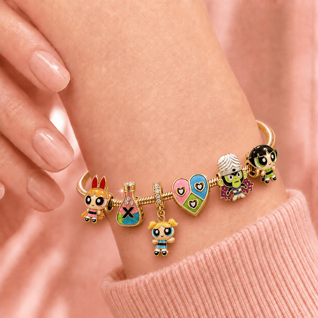 TPPG Gold Charm Bracelet Set TMH