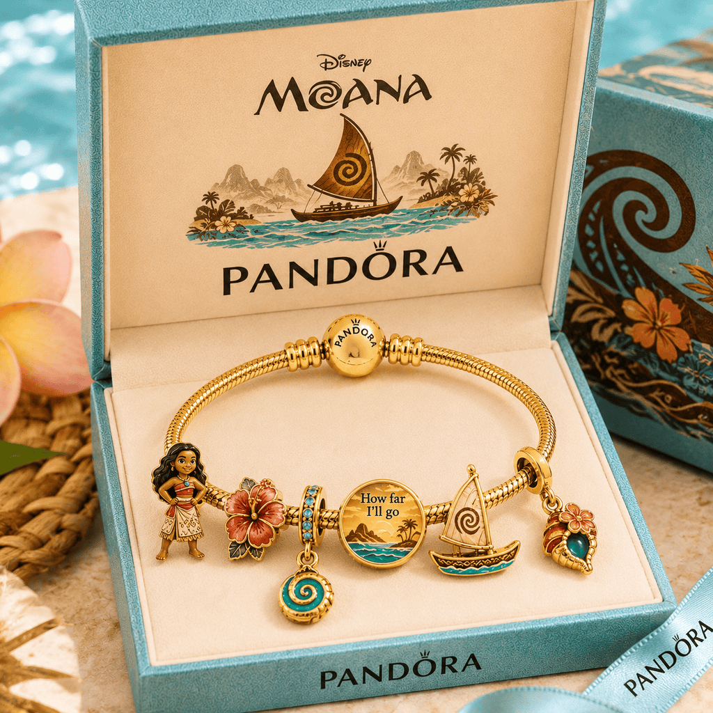 MONA Gold Charm Bracelet Set TTTT