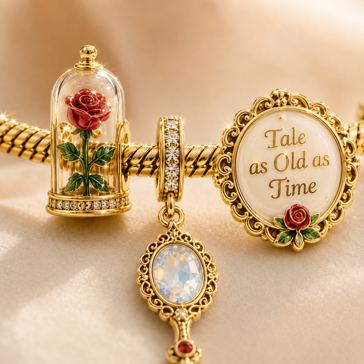 BATB Gold Charm Bracelet Set TTTT