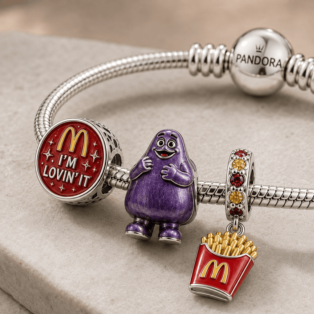 MDN Silver Charm Bracelet Set HQH