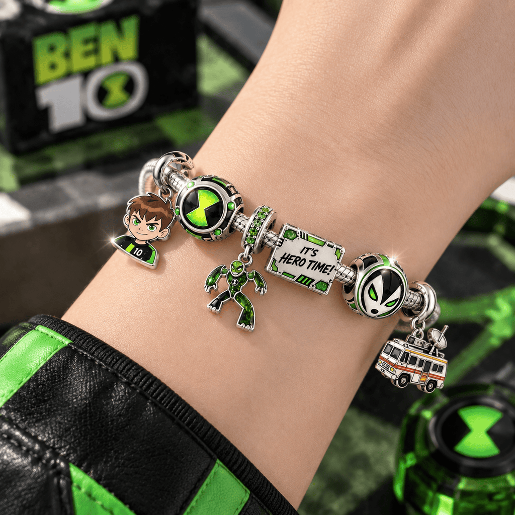 B10 Sliver Charm Bracelet Set PTT