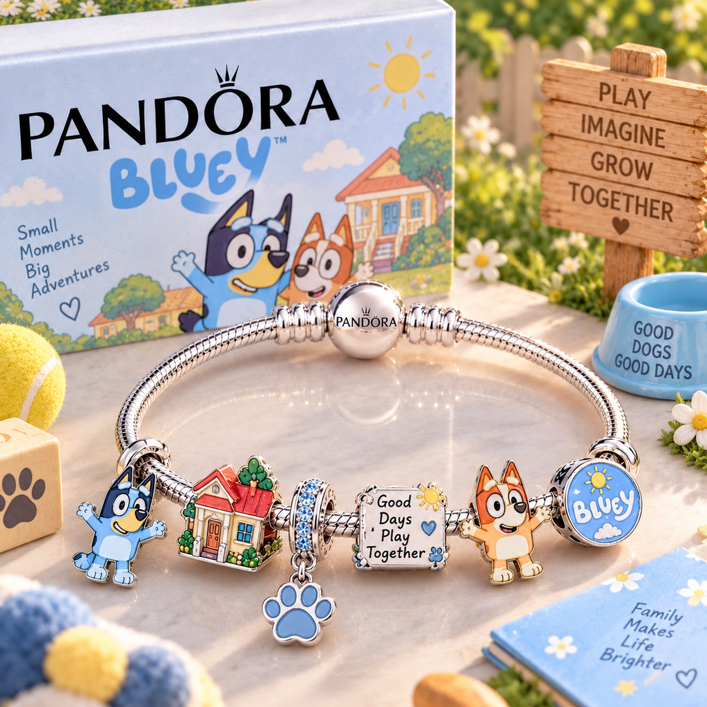 BLU Sliver Charm Bracelet Set PTT
