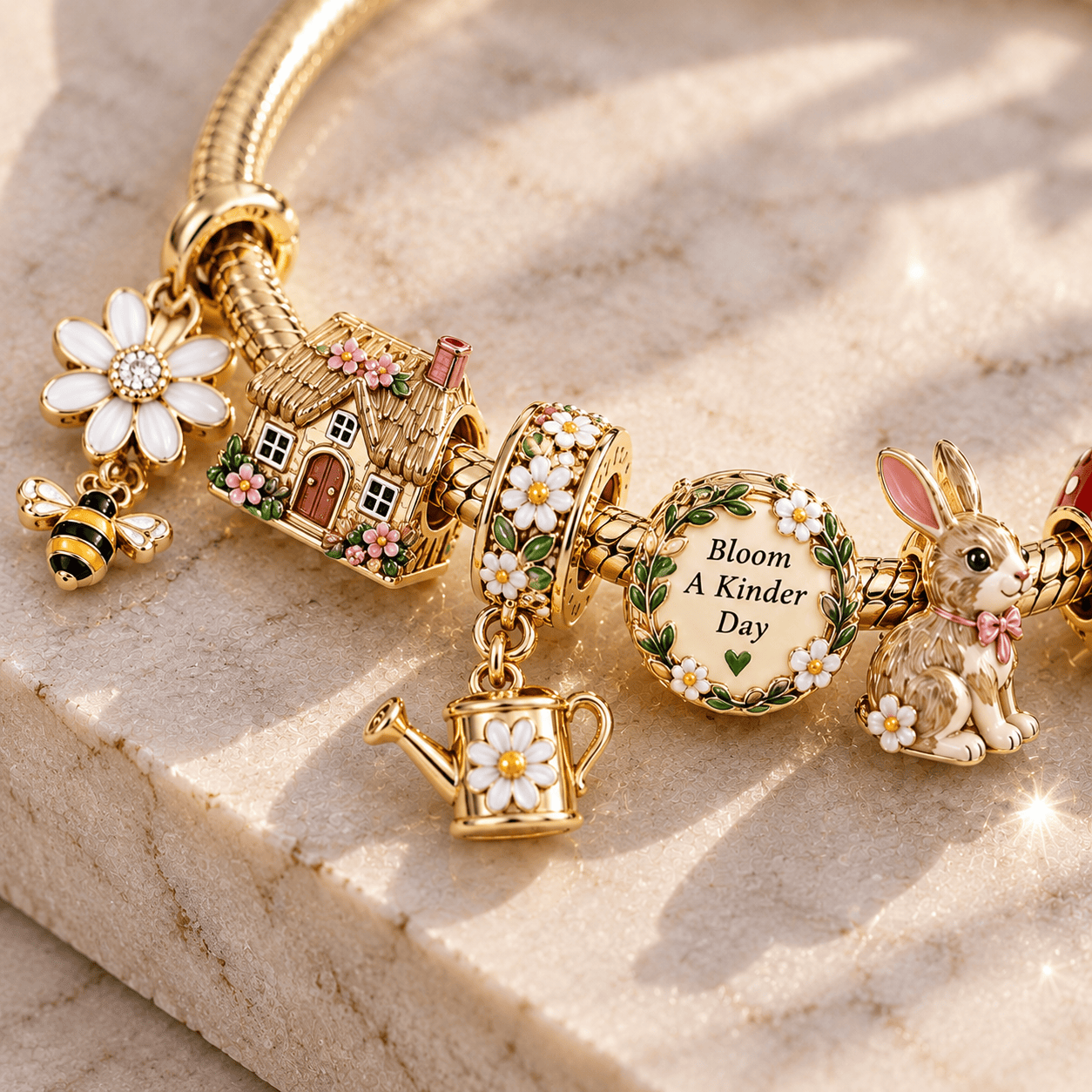CTGC Gold Charm Bracelet Set PTT
