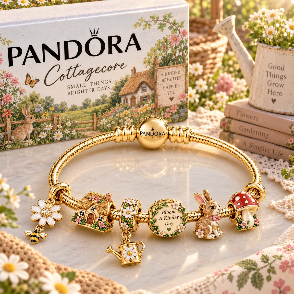 CTGC Gold Charm Bracelet Set PTT