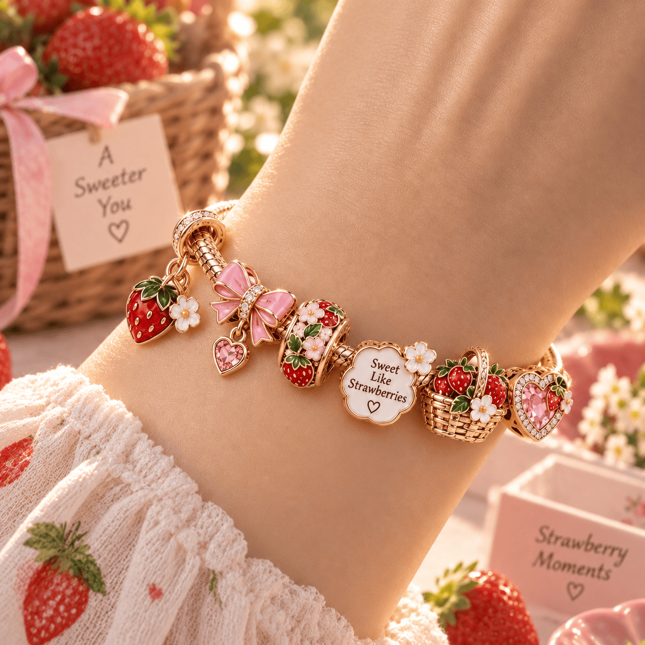 STBR Gold Charm Bracelet Set PTT