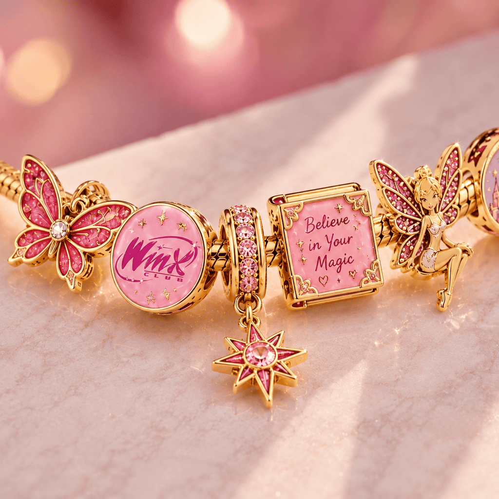WXC Gold Charm Bracelet Set PTT
