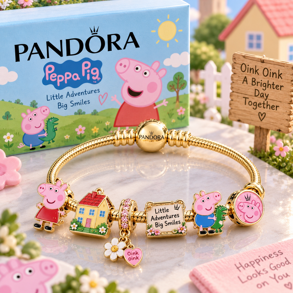 PPPG Gold Charm Bracelet Set PTT