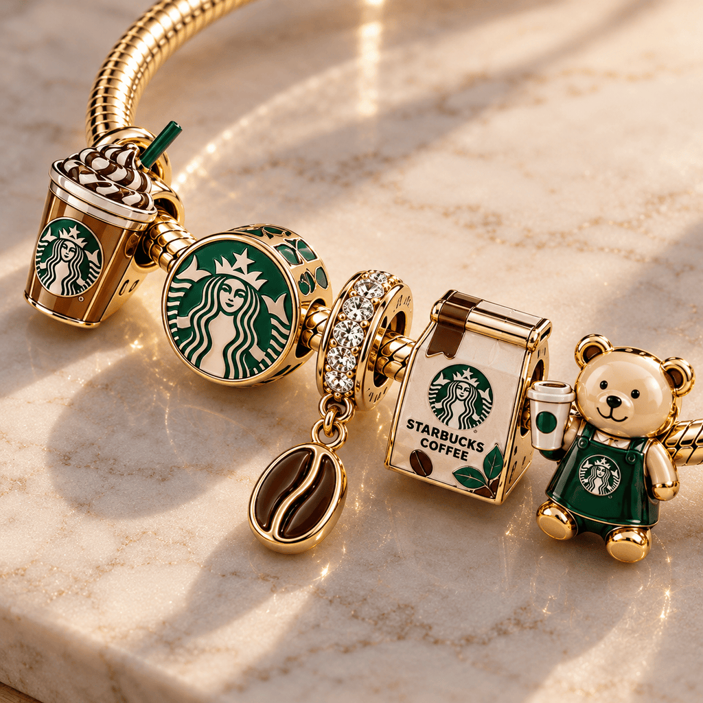 STBK Gold Charm Bracelet Set PTT