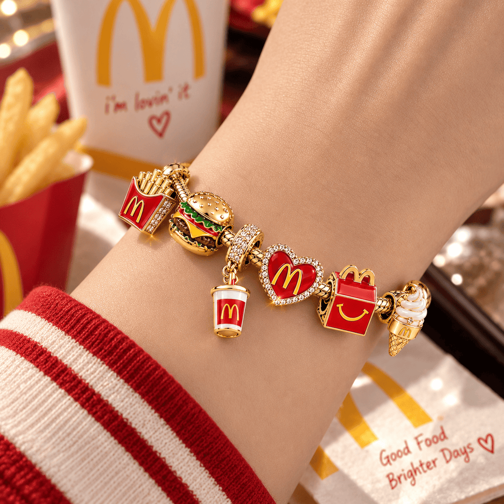 MDN Gold Charm Bracelet Set PTT