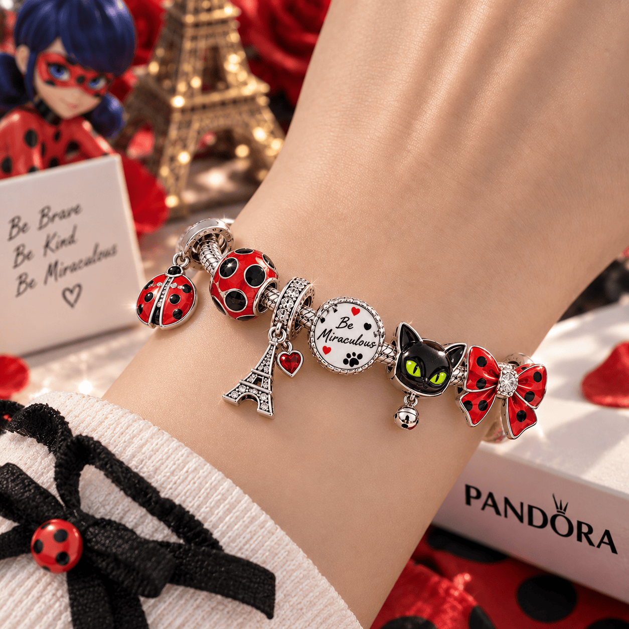 MRLB Sliver Charm Bracelet Set PTT