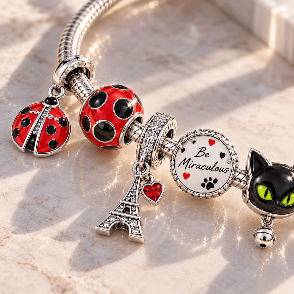 MRLB Sliver Charm Bracelet Set PTT