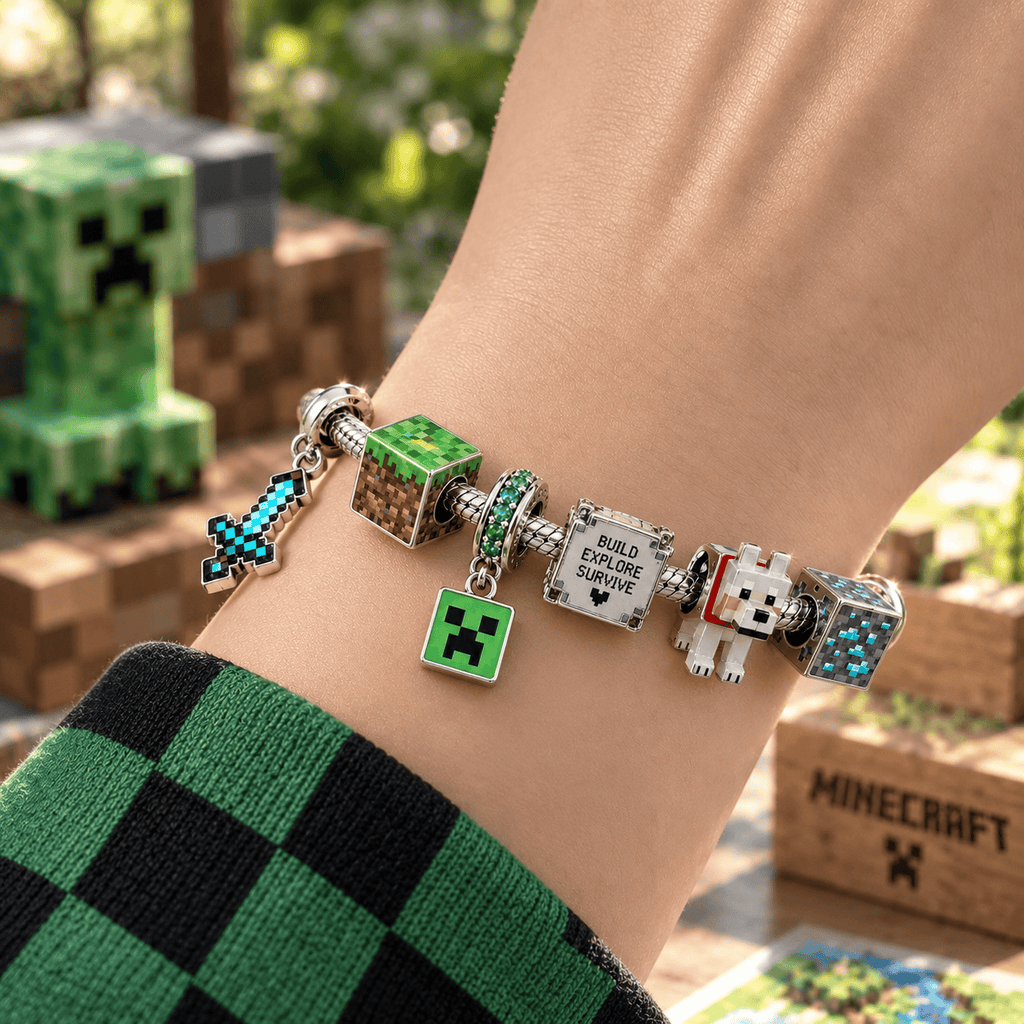 MCR Sliver Charm Bracelet Set PTT