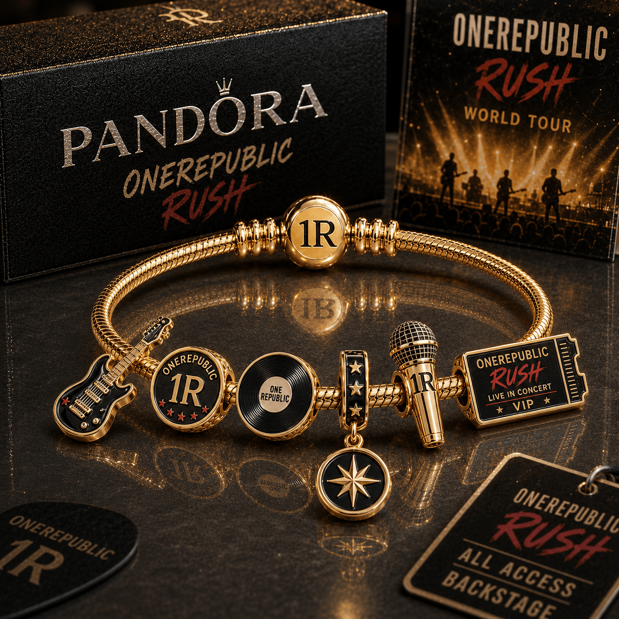 ORP Gold Charm Bracelet Set PTT
