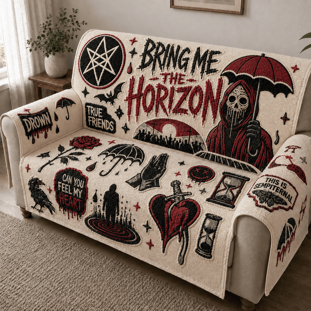 BMTH Tufted Sofa Cover & Pillow Set NTKO
