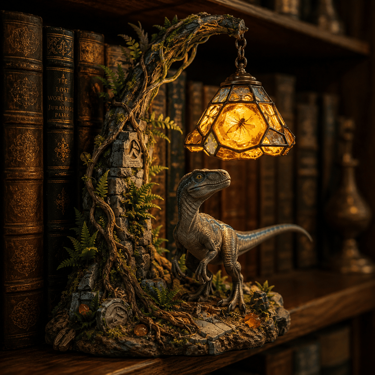 Premium JRSW Bookshelf Figurines Lamp NTNA