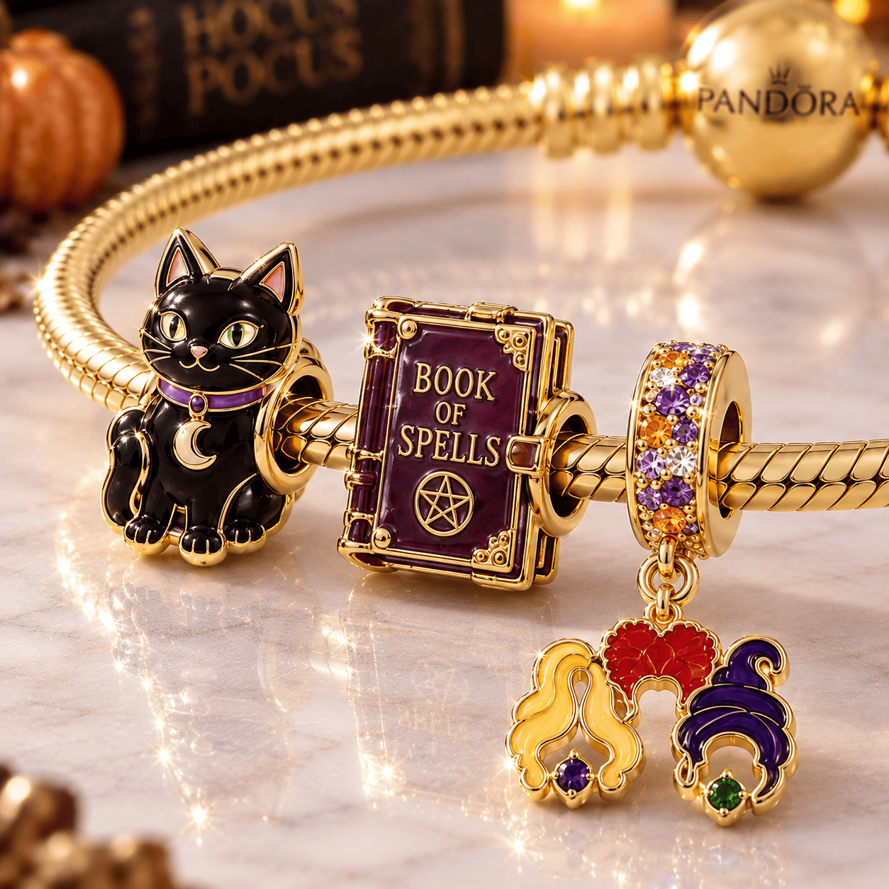 HCPC Gold Charm Bracelet Set VTH