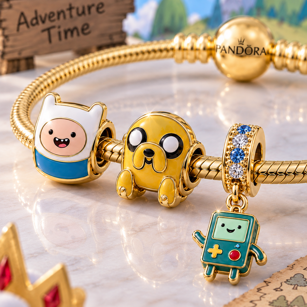 AVTT Gold Charm Bracelet Set VTH