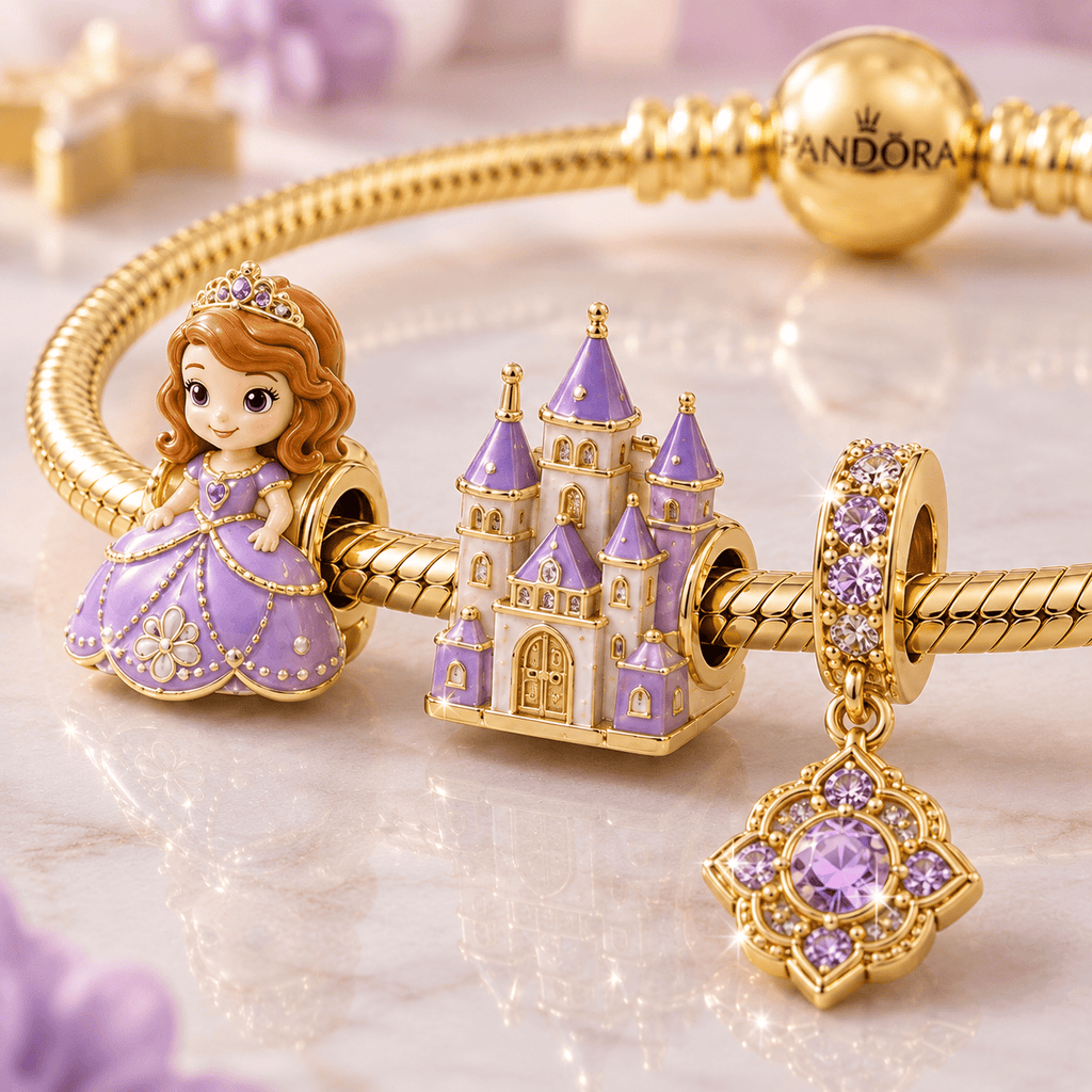 STF Gold Charm Bracelet Set VTH