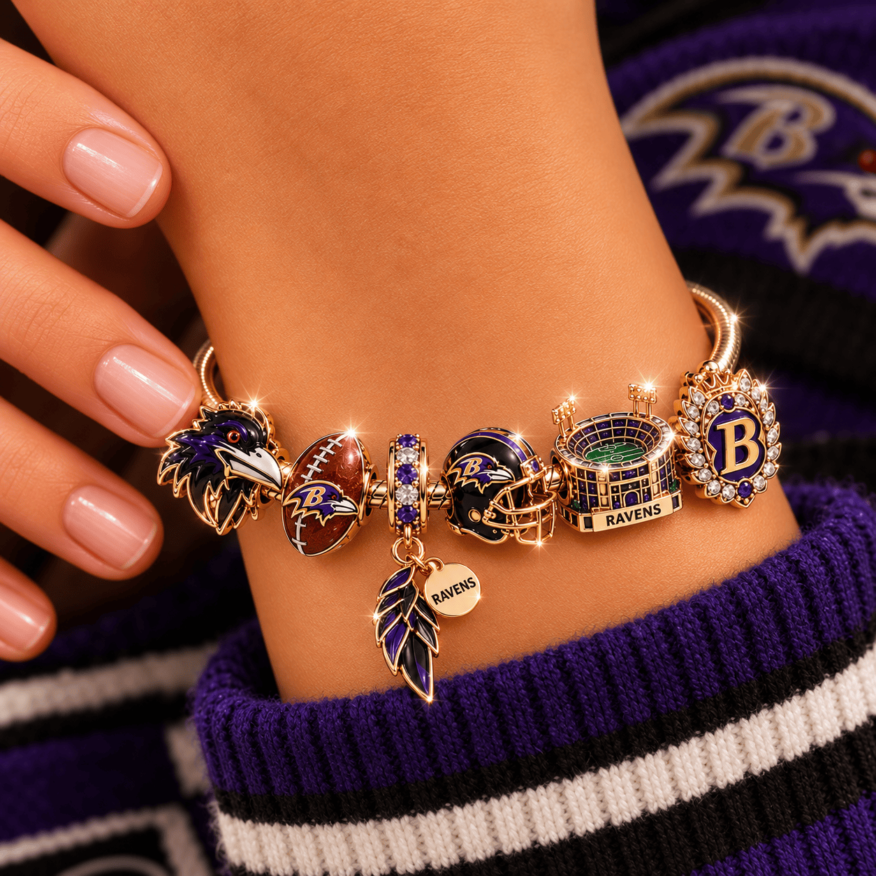 CCBG Gold Charm Bracelet Set NHVH