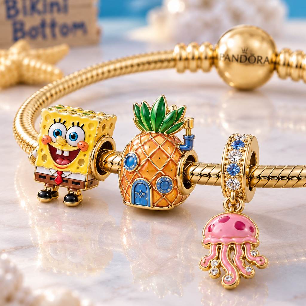 SBSP Gold Charm Bracelet Set VTH