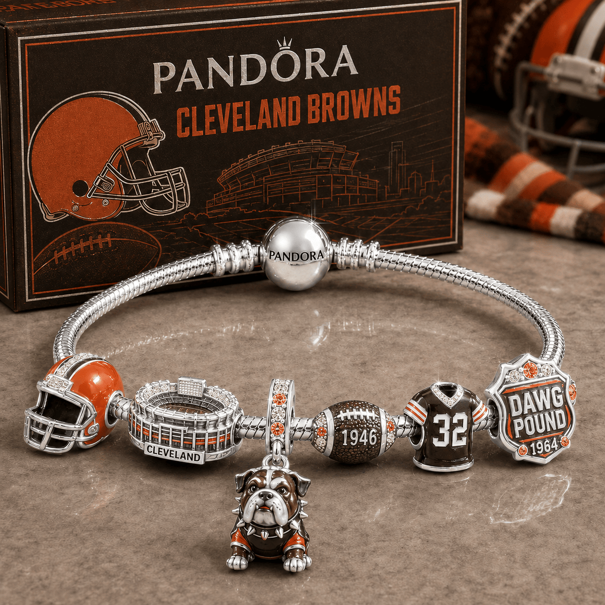 CLVB Silver Charm Bracelet Set NTVA