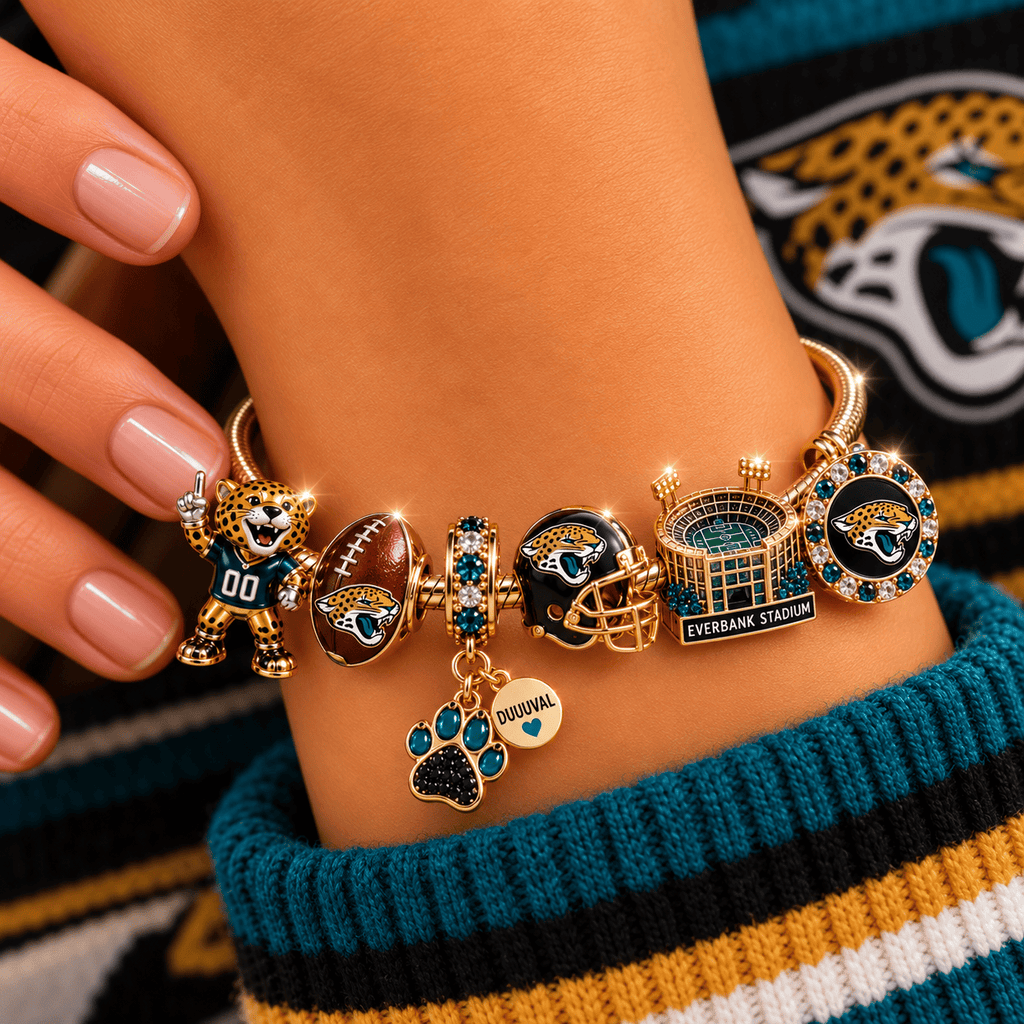 JSVJ Gold Charm Bracelet Set NHVH
