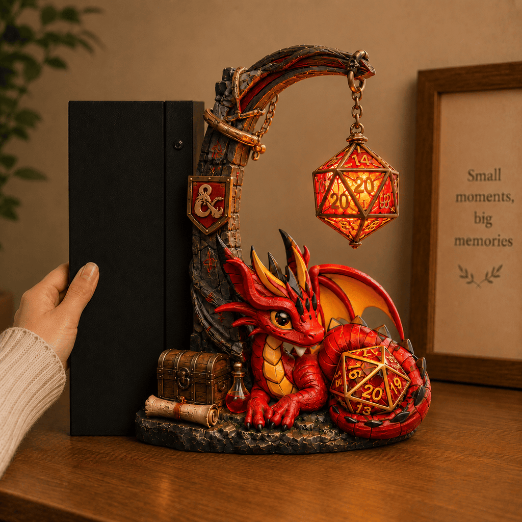 Premium DND Bookshelf Figurines Lamp PDL