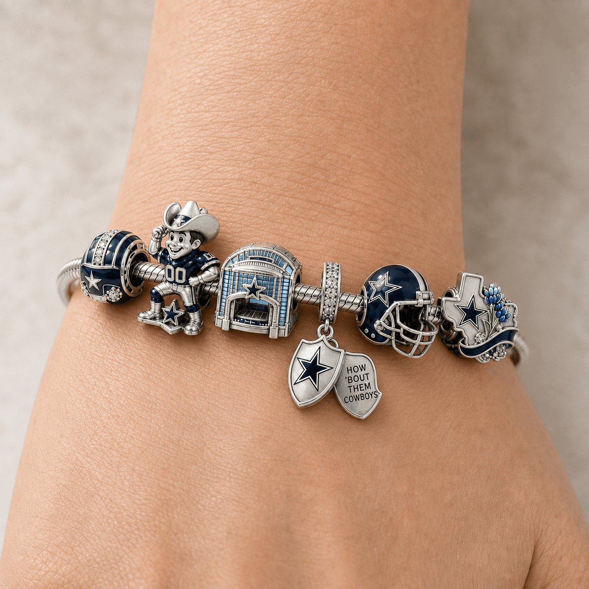 DLCB Silver Charm Bracelet Set HQH