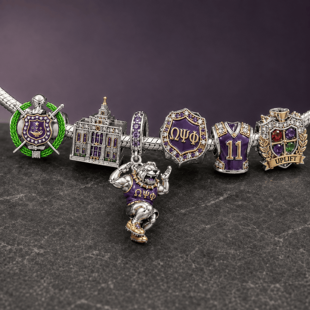 OMPP Silver Charm Bracelet Set NTVA