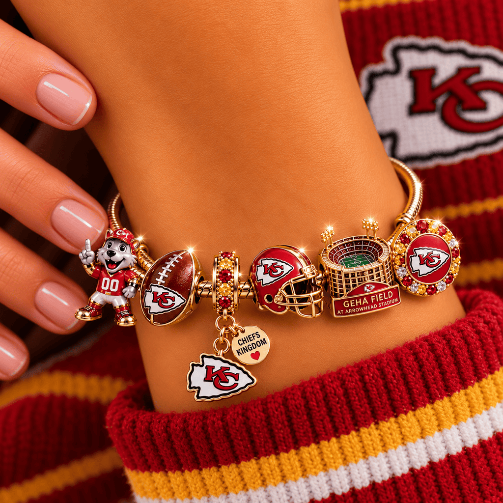 KCC Gold Charm Bracelet Set NHVH