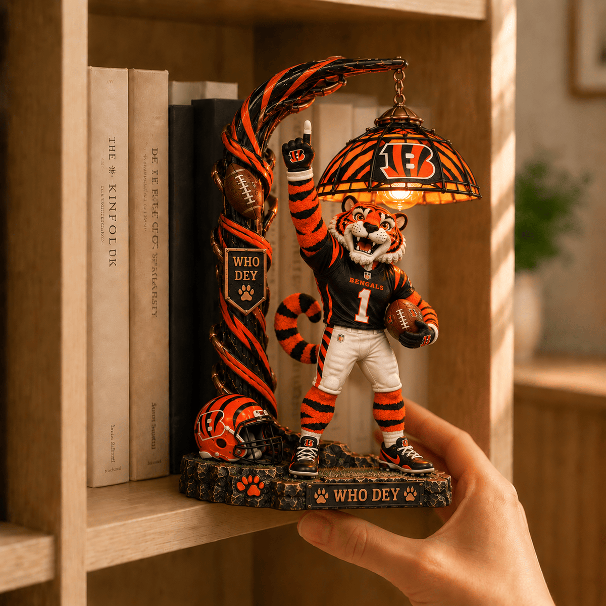 Premium CCBG Bookshelf Figurines Lamp PDL