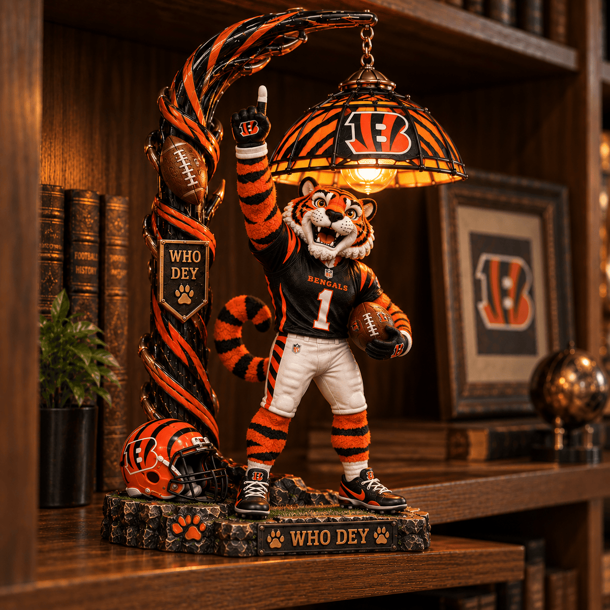 Premium CCBG Bookshelf Figurines Lamp PDL