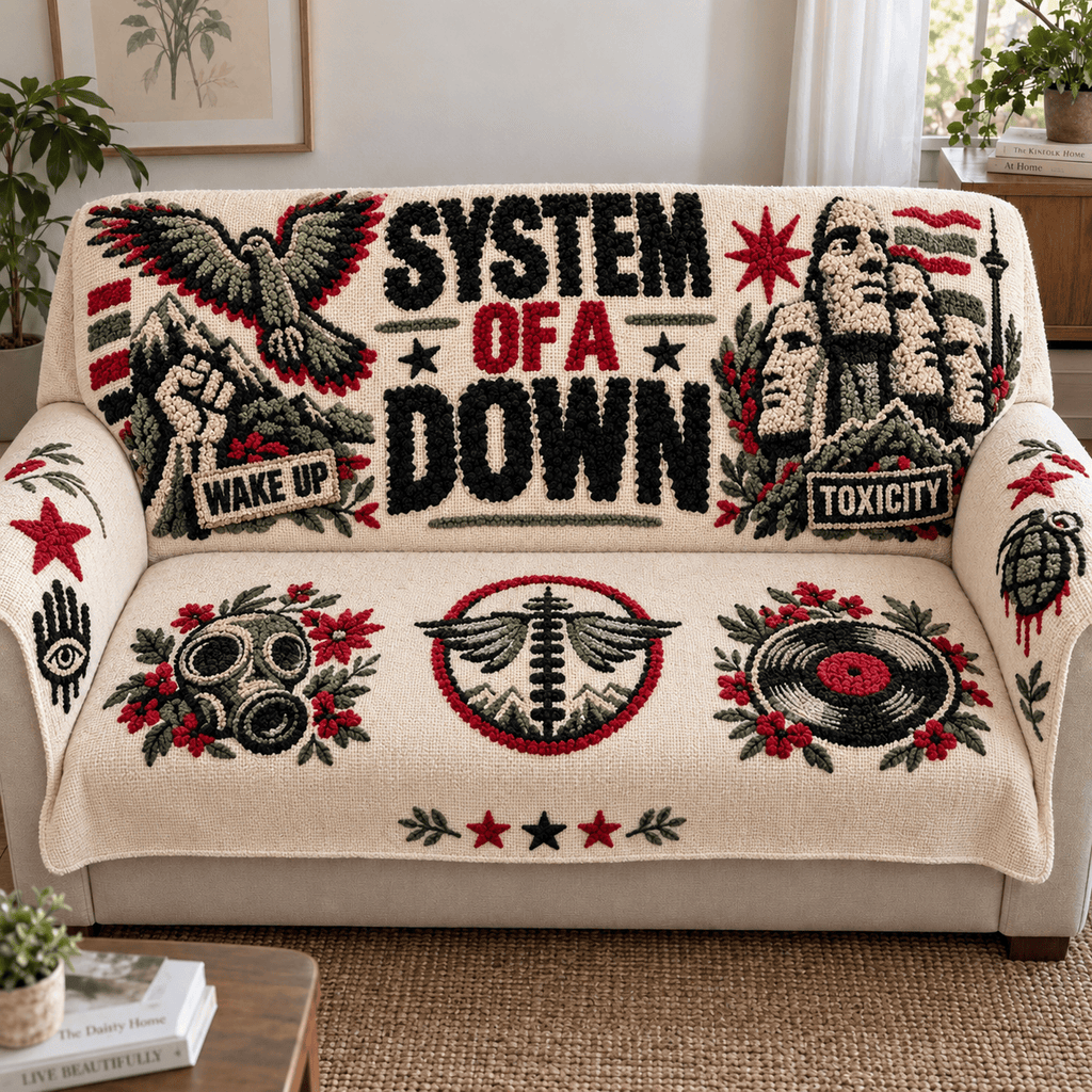 STD Tufted Sofa Cover & Pillow Set NTKO